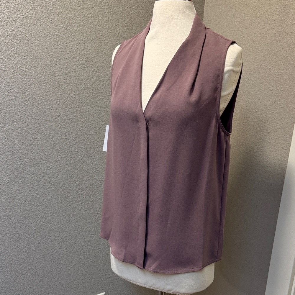 Babaton flowy tank top shadow mauve medium NWT v neck